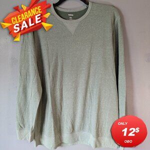 Sonoma Men's XXL Crewneck Sweater Olive Green Snow